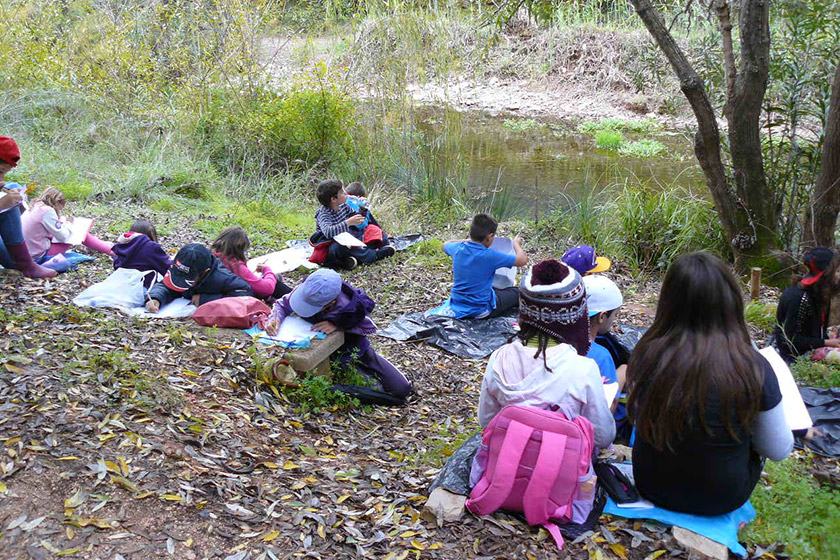 Atividade de educação ambiental na Área Protegida Local da Fonte Benémola